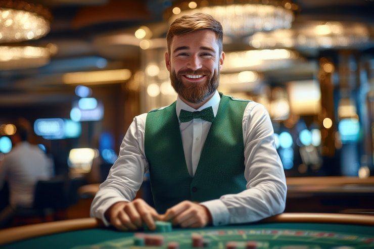 Antarmuka taruhan baccarat di togel2win menampilkan pilihan Banker, Player, dan Tie